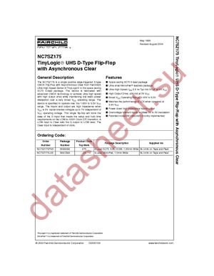 NC7SZ175P6X_F40 datasheet  